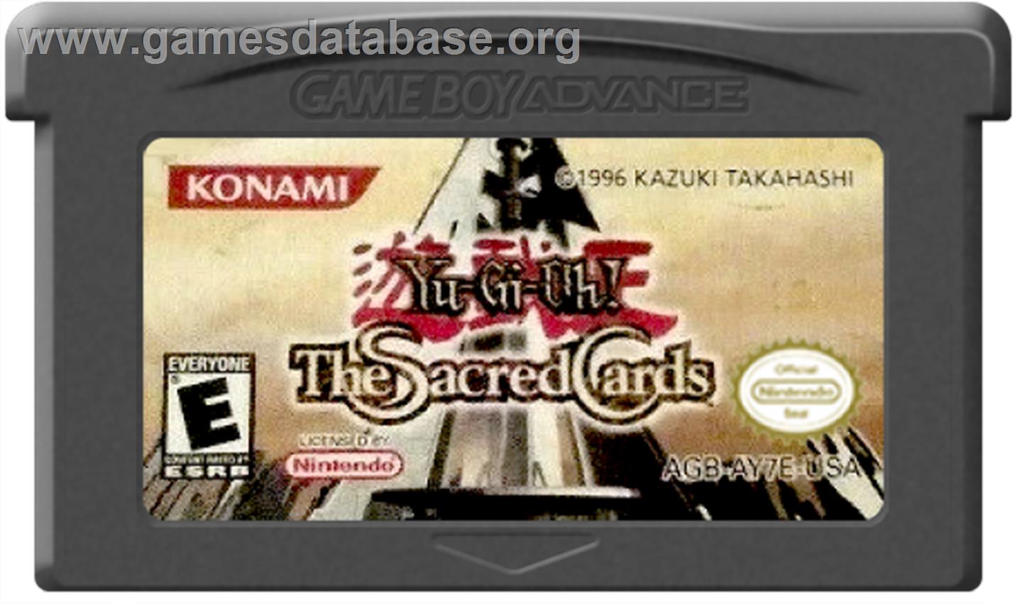 Yu-Gi-Oh! The Sacred Cards - Nintendo Game Boy Advance - Artwork - Cartridge