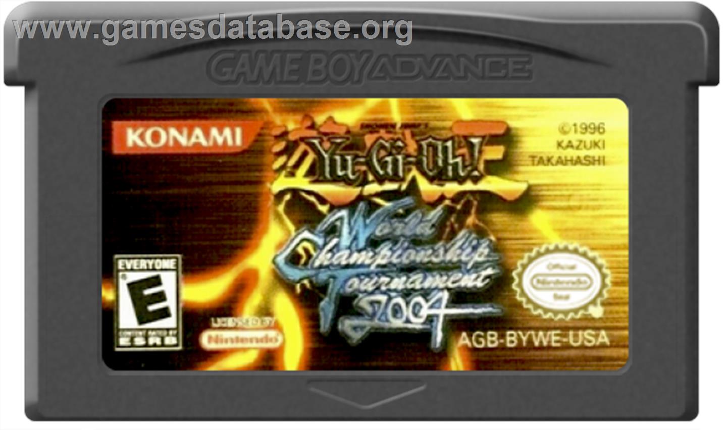 Yu-Gi-Oh! World Championship Tournament 2004 - Nintendo Game Boy Advance - Artwork - Cartridge