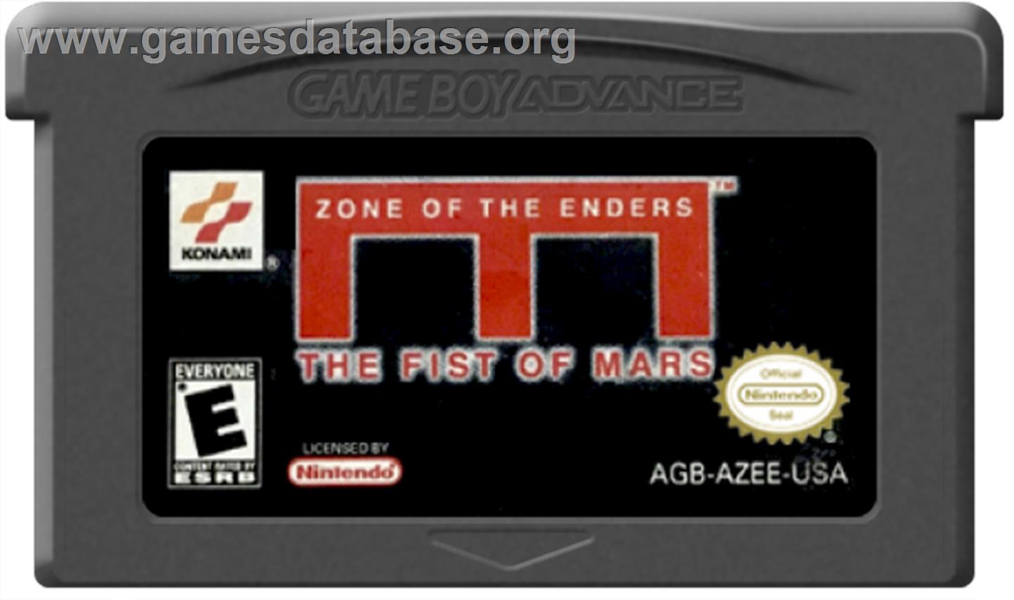 Zone of the Enders: The Fist of Mars - Nintendo Game Boy Advance - Artwork - Cartridge