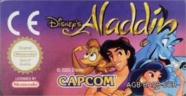 Top of cartridge artwork for Aladdin on the Nintendo Game Boy Advance.