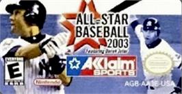 Top of cartridge artwork for All-Star Baseball 2003 on the Nintendo Game Boy Advance.