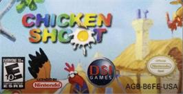 Top of cartridge artwork for Chicken Shoot on the Nintendo Game Boy Advance.