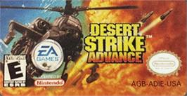Top of cartridge artwork for Desert Strike: Return to the Gulf on the Nintendo Game Boy Advance.