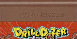 Top of cartridge artwork for Drill Dozer on the Nintendo Game Boy Advance.
