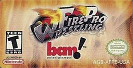 Top of cartridge artwork for Fire Pro Wrestling on the Nintendo Game Boy Advance.