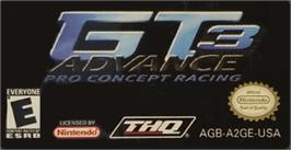 Top of cartridge artwork for GT Advance 3: Pro Concept Racing on the Nintendo Game Boy Advance.