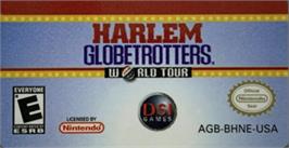 Top of cartridge artwork for Harlem Globetrotters: World Tour on the Nintendo Game Boy Advance.