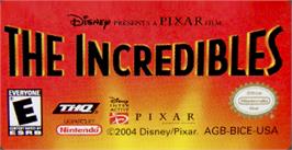 Top of cartridge artwork for Incredibles on the Nintendo Game Boy Advance.