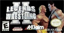 Top of cartridge artwork for Legends of Wrestling 2 on the Nintendo Game Boy Advance.