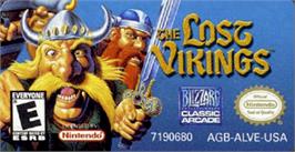 Top of cartridge artwork for Lost Vikings on the Nintendo Game Boy Advance.