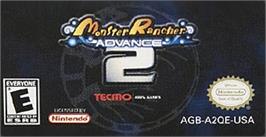 Top of cartridge artwork for Monster Rancher Advance 2 on the Nintendo Game Boy Advance.