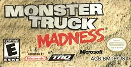 Top of cartridge artwork for Monster Truck Madness on the Nintendo Game Boy Advance.