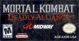 Top of cartridge artwork for Mortal Kombat: Deadly Alliance on the Nintendo Game Boy Advance.