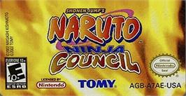 Top of cartridge artwork for Naruto: Ninja Council on the Nintendo Game Boy Advance.