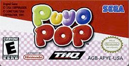 Top of cartridge artwork for Pika Pop on the Nintendo Game Boy Advance.