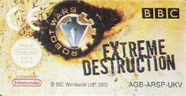 Top of cartridge artwork for Robot Wars 2: Extreme Destruction on the Nintendo Game Boy Advance.