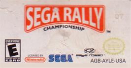 Top of cartridge artwork for Sega Rally Championship on the Nintendo Game Boy Advance.
