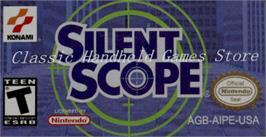 Top of cartridge artwork for Silent Scope on the Nintendo Game Boy Advance.