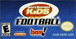 Top of cartridge artwork for Sports Illustrated for Kids: Football on the Nintendo Game Boy Advance.