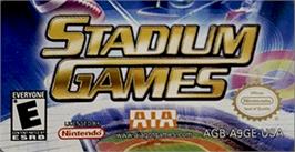 Top of cartridge artwork for Stadium Games on the Nintendo Game Boy Advance.