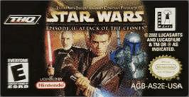 Top of cartridge artwork for Star Wars: Episode II - Attack of the Clones on the Nintendo Game Boy Advance.