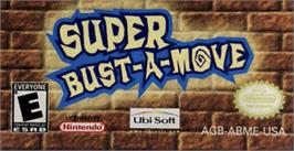 Top of cartridge artwork for Super Bust-A-Move on the Nintendo Game Boy Advance.