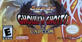 Top of cartridge artwork for Super Ghouls 'N Ghosts on the Nintendo Game Boy Advance.