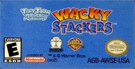 Top of cartridge artwork for Tiny Toon Adventures: Wacky Stackers on the Nintendo Game Boy Advance.