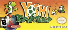 Top of cartridge artwork for Yoshi Topsy-Turvy on the Nintendo Game Boy Advance.