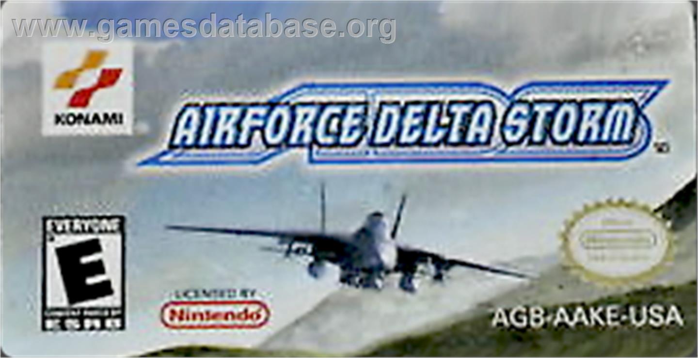 Air Force Delta Storm - Nintendo Game Boy Advance - Artwork - Cartridge Top