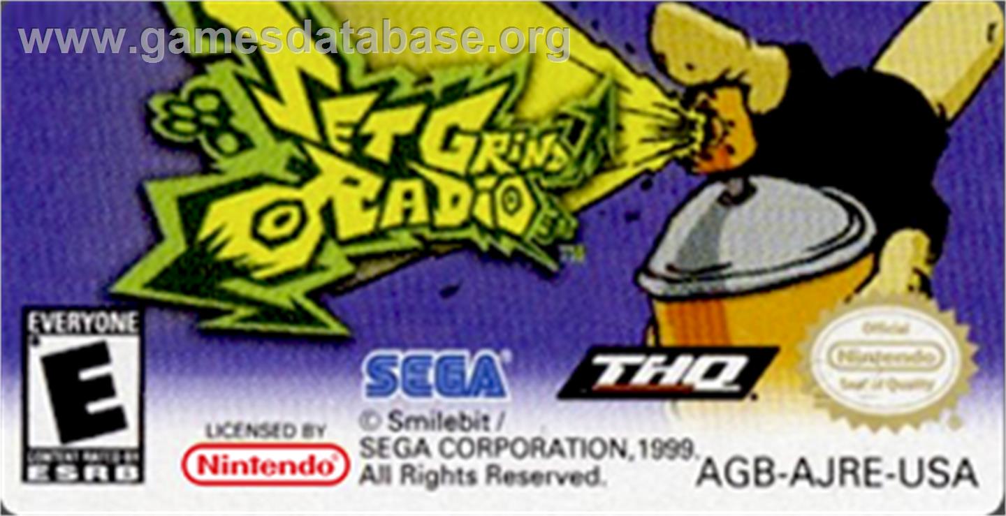 Jet Grind Radio - Nintendo Game Boy Advance - Artwork - Cartridge Top