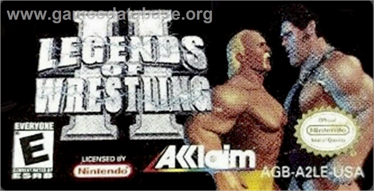 Legends of Wrestling 2 - Nintendo Game Boy Advance - Artwork - Cartridge Top