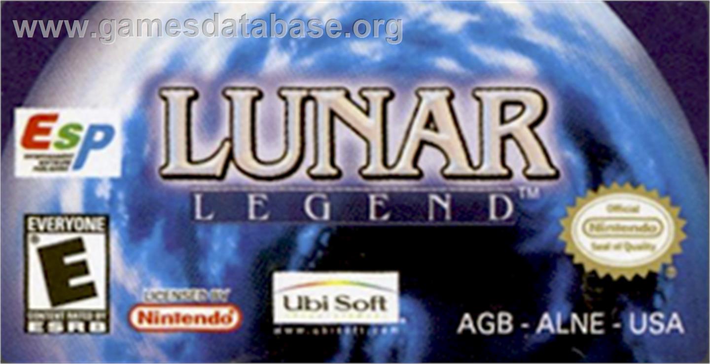 Lunar Legend - Nintendo Game Boy Advance - Artwork - Cartridge Top