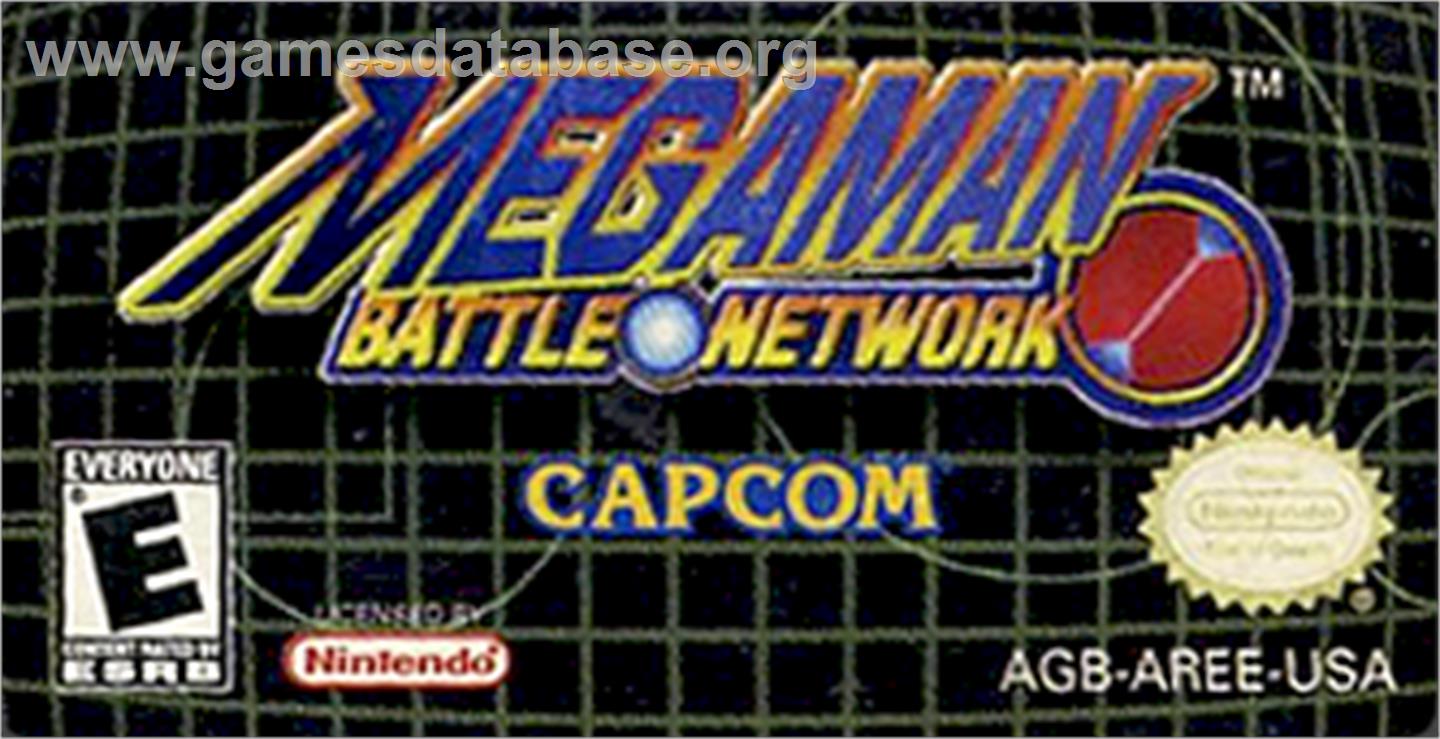 Mega Man Battle Network - Nintendo Game Boy Advance - Artwork - Cartridge Top