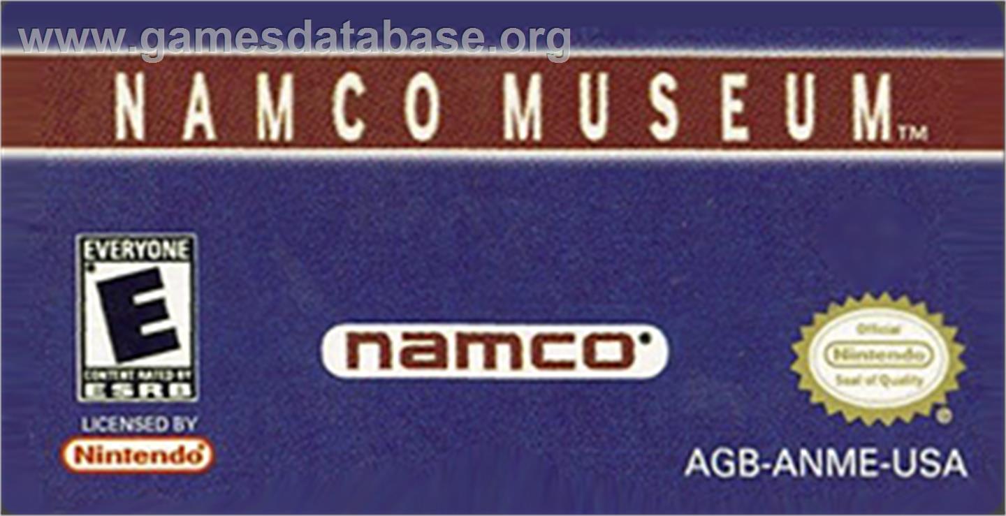 Namco Museum - Nintendo Game Boy Advance - Artwork - Cartridge Top