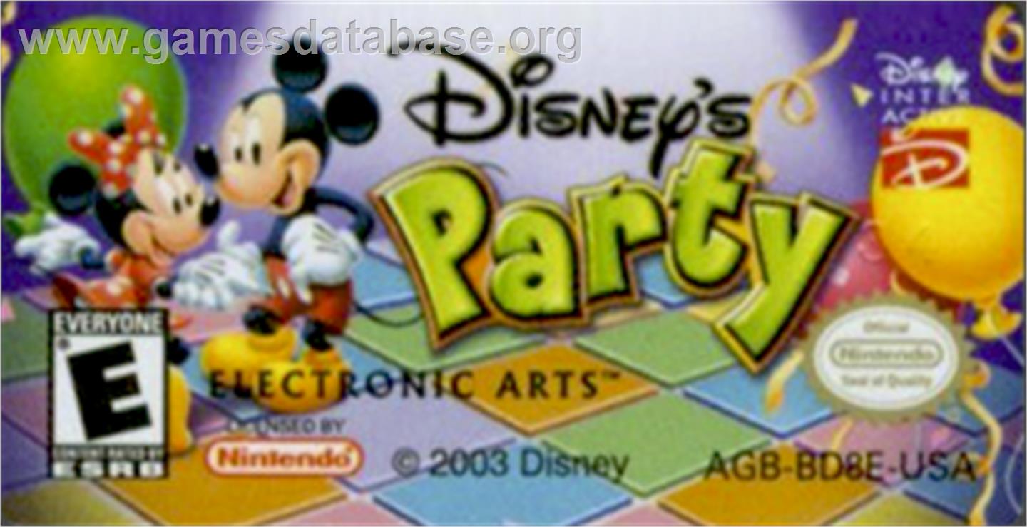 Party - Nintendo Game Boy Advance - Artwork - Cartridge Top