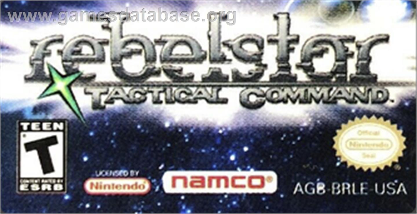 Rebelstar: Tactical Command - Nintendo Game Boy Advance - Artwork - Cartridge Top
