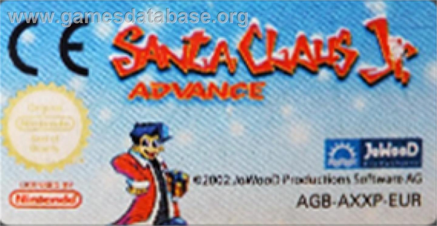 Santa Claus Jr. Advance - Nintendo Game Boy Advance - Artwork - Cartridge Top