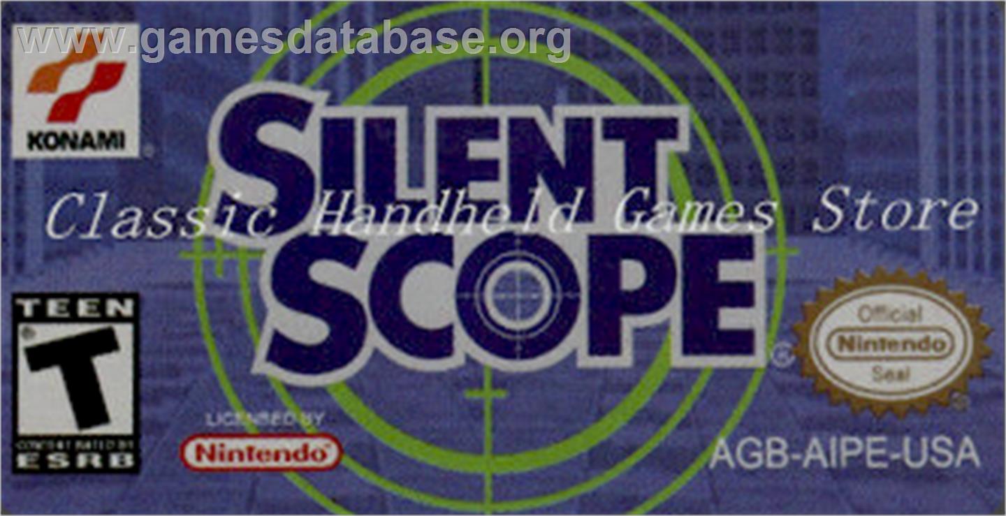 Silent Scope - Nintendo Game Boy Advance - Artwork - Cartridge Top
