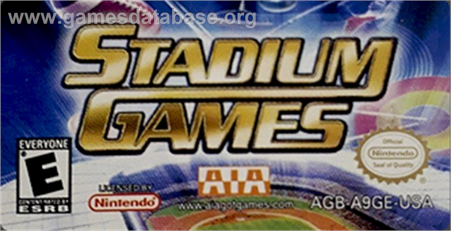 Stadium Games - Nintendo Game Boy Advance - Artwork - Cartridge Top