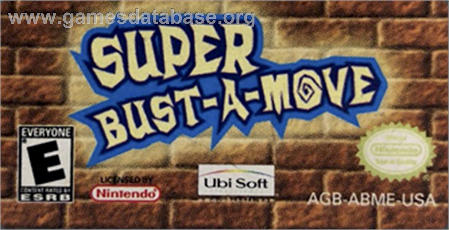 Super Bust-A-Move - Nintendo Game Boy Advance - Artwork - Cartridge Top