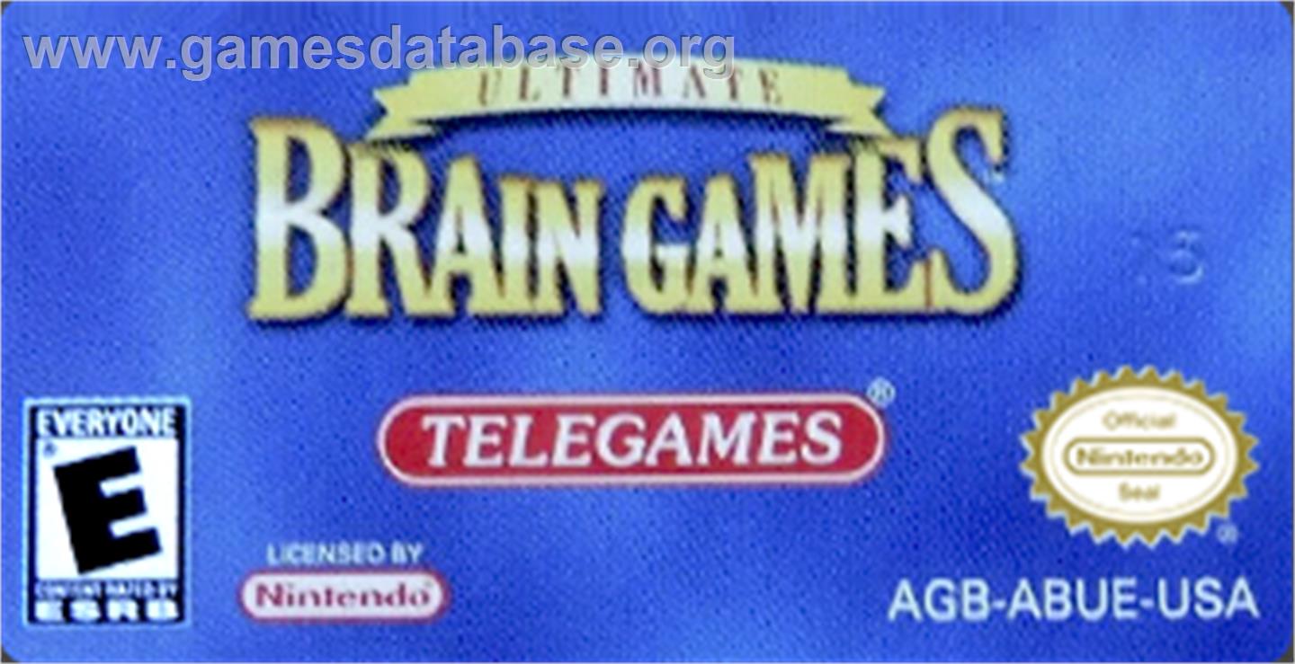 Ultimate Brain Games - Nintendo Game Boy Advance - Artwork - Cartridge Top