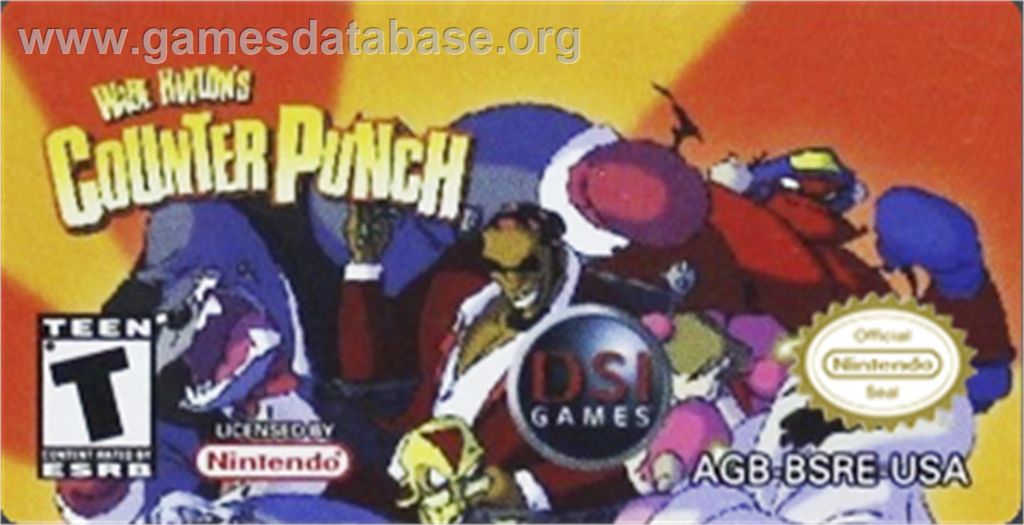 Wade Hixton's Counter Punch - Nintendo Game Boy Advance - Artwork - Cartridge Top