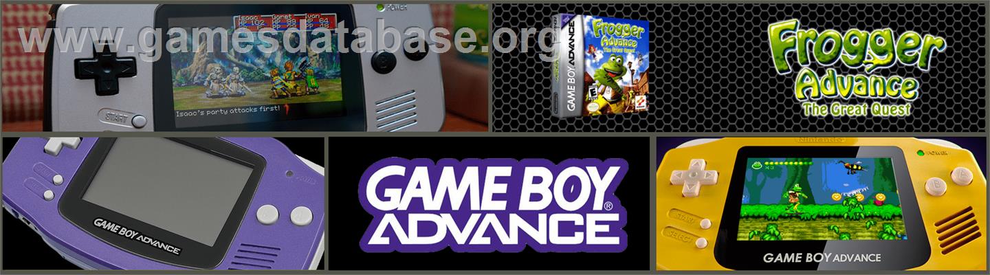 Frogger Advance: The Great Quest - Nintendo Game Boy Advance - Artwork - Marquee