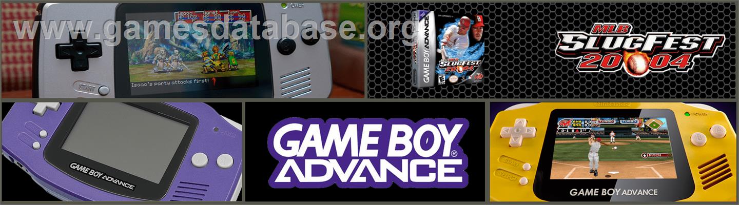 MLB SlugFest 20-04 - Nintendo Game Boy Advance - Artwork - Marquee