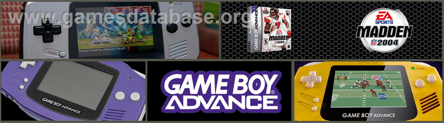 Madden NFL 2004 - Nintendo Game Boy Advance - Artwork - Marquee