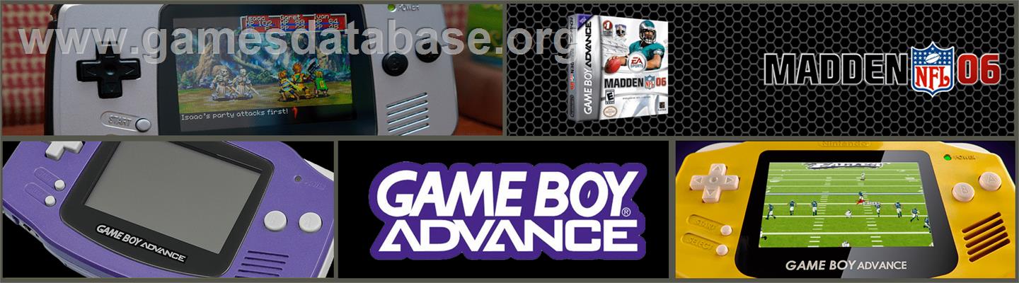 Madden NFL 6 - Nintendo Game Boy Advance - Artwork - Marquee
