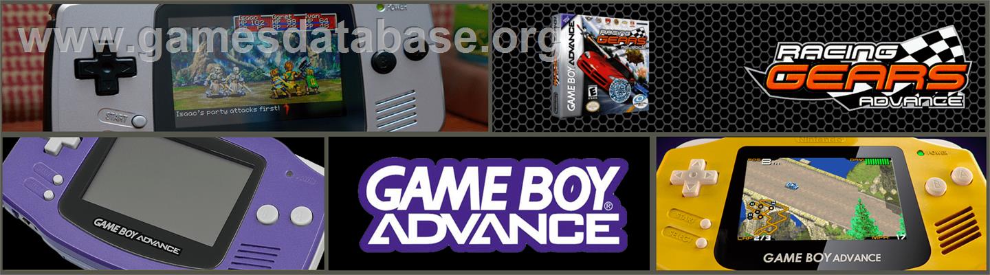 Racing Gears Advance - Nintendo Game Boy Advance - Artwork - Marquee