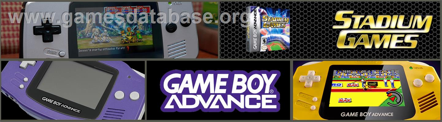 Stadium Games - Nintendo Game Boy Advance - Artwork - Marquee