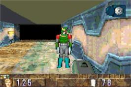 In game image of BackTrack on the Nintendo Game Boy Advance.